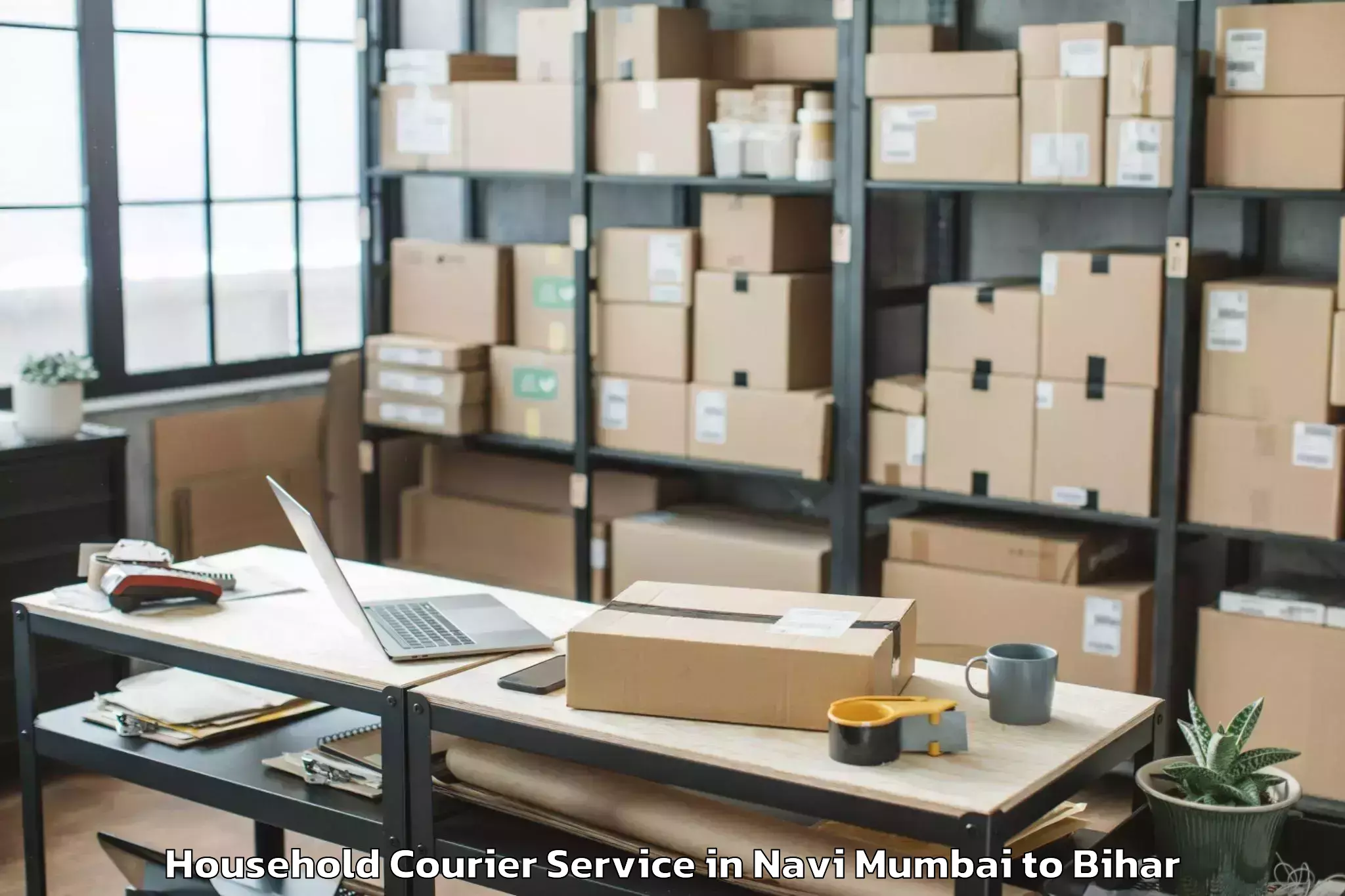 Affordable Navi Mumbai to Arwal Sipah Panchayat Household Courier